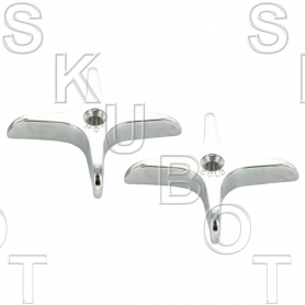 Replacement for Union Brass* Cross Handles - Pair Hot &amp; Cold