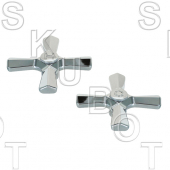 Union Brass* Replacement Cross Handles - Pair Hot &amp; Cold