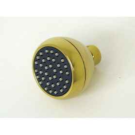 S188PVD, Clog Resistant Shower Head Polished Brass PVD Finish