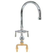 CHG TL50-9001 Top Line Double Pantry Faucet W 8" Gooseneck Spo